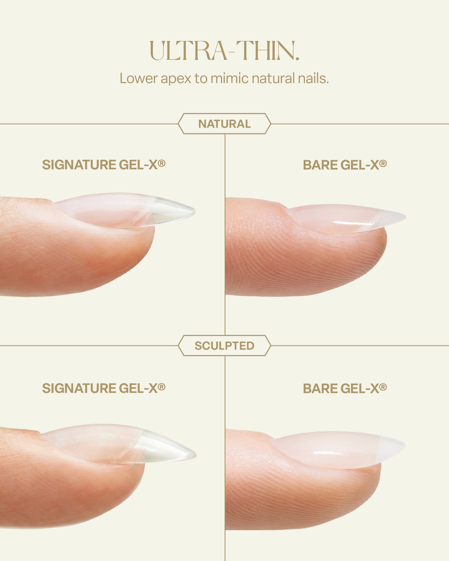 Apres Bare Gel-X Sculpted Tips Box (280pcs)