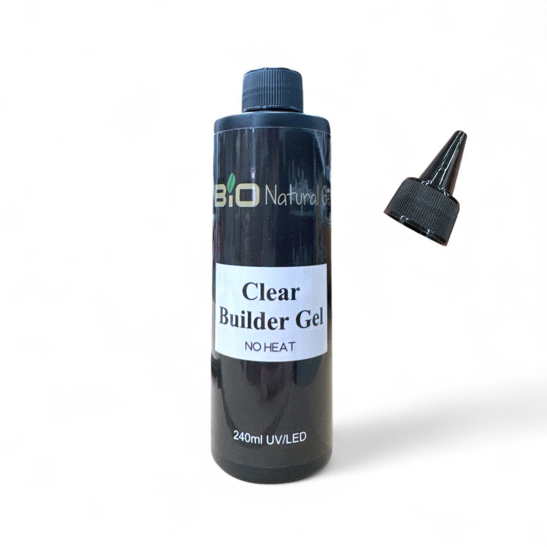 Bio Natural LED/UV No Heat Builder Gel 8oz - Clear