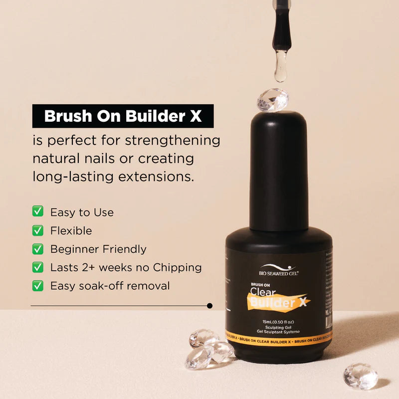 Bio Seaweed Brush On Builder X - Clear