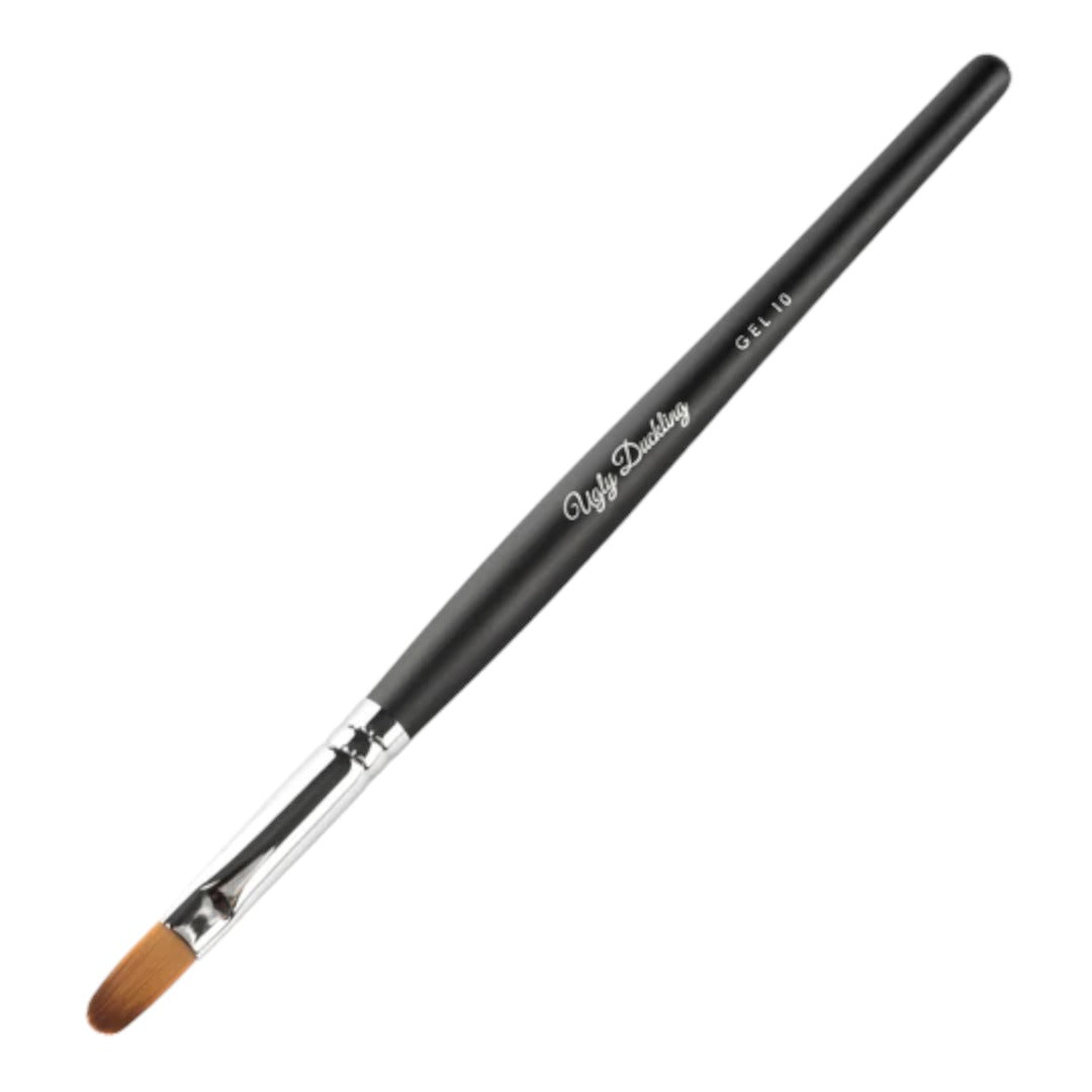 Ugly Duckling - Black Wood Handle Matte Finish Gel Nail Brush