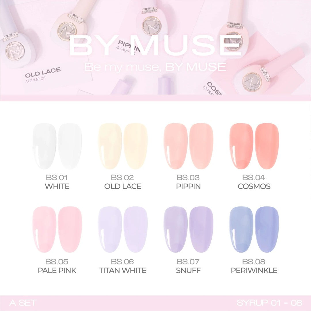By Muse hema free syrup gel polish BS07 Snuff, b c nails