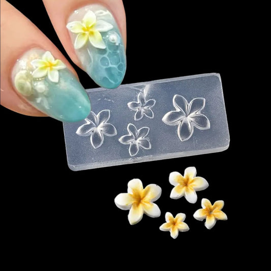 CNBS 3D Silicone Mould Mixed Flower Designs, floral nail art