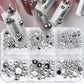 CNBS Nail Art Charms Half Round Beads, nail art gems​, nail art with gems​