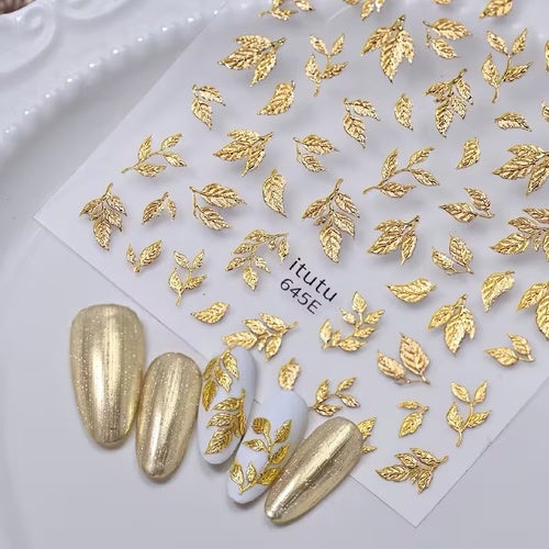 CNBS Nail Stickers - Fall Golden Leaves