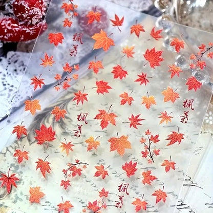 CNBS Nail Stickers - Fall Maple Leafs