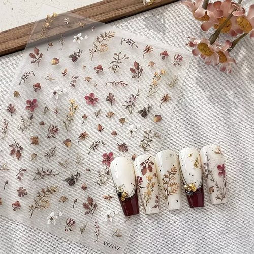 CNBS Nail Stickers - Fall Leaves & Flowers