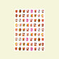 CNBS Nail Stickers Hello Kitty x Colorful Teddy Bear Style