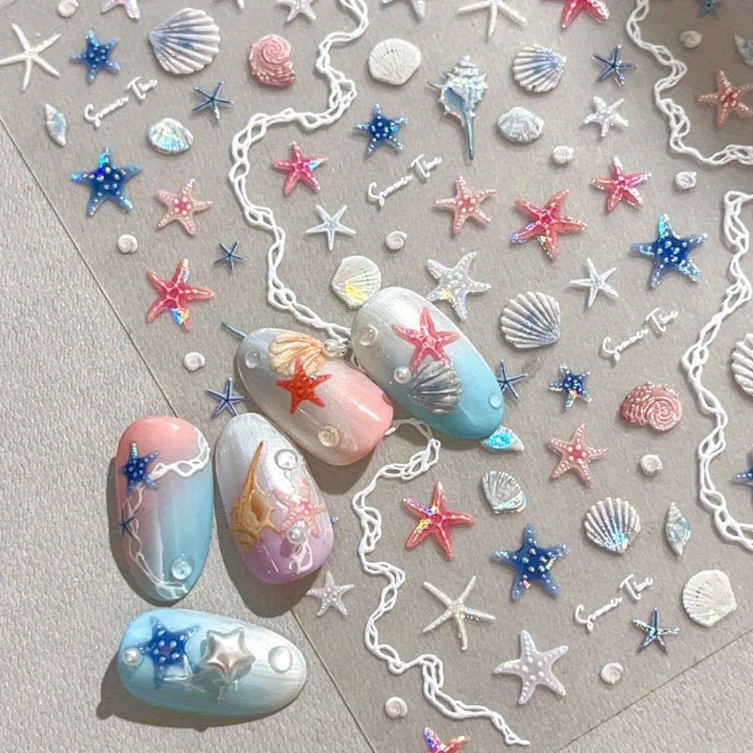 CNBS Nail Stickers - Shells & Starfish