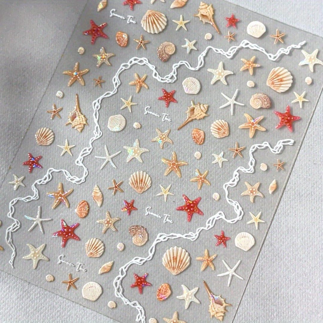 CNBS Nail Stickers - Shells & Starfish