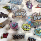 CNBS Nail Stickers – Comic Pop Art Texts (BAM! POW! WOW! Series)