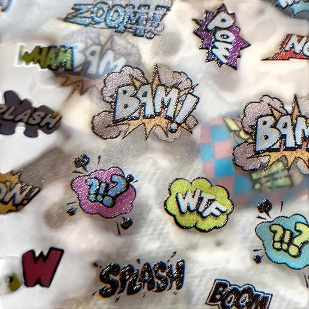 CNBS Nail Stickers – Comic Pop Art Texts (BAM! POW! WOW! Series)