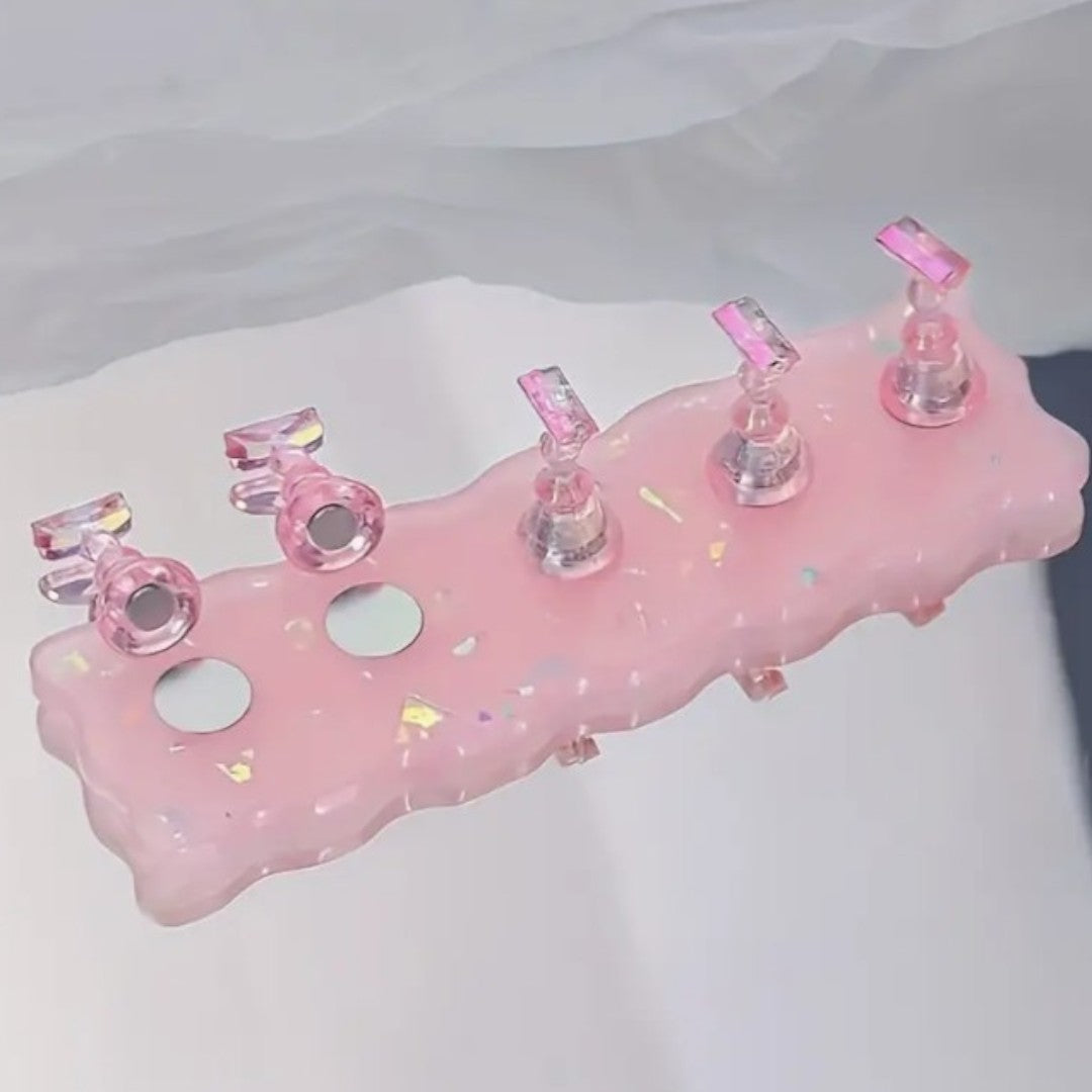 CNBS Iridescent Transparent Nail Tip Stand (5pcs)