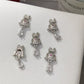 CNBS Nail Charms Christmas Bell and Candy Canes, acrylic rhinestone nails