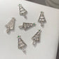 nail charms, charm nails​, nail art charms​, charms on nails, christmas nails, christmas nail art​