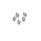 CNBS Nail Charms Silver Butterfly, rhinestone nail designs​