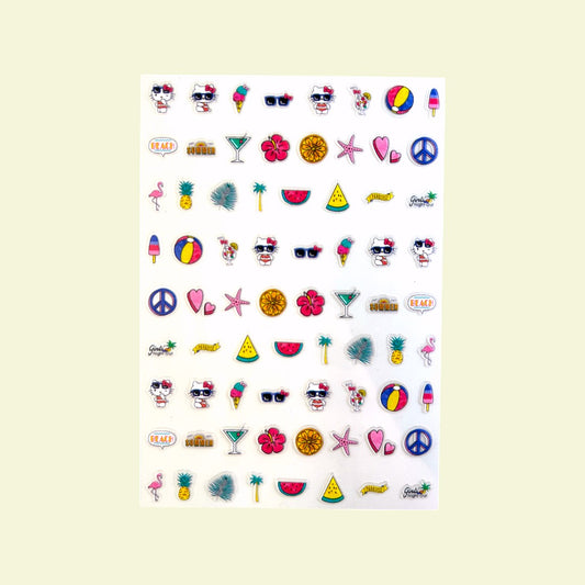 CNBS Nail Stickers - Hello Kitty Summer Y2K Style