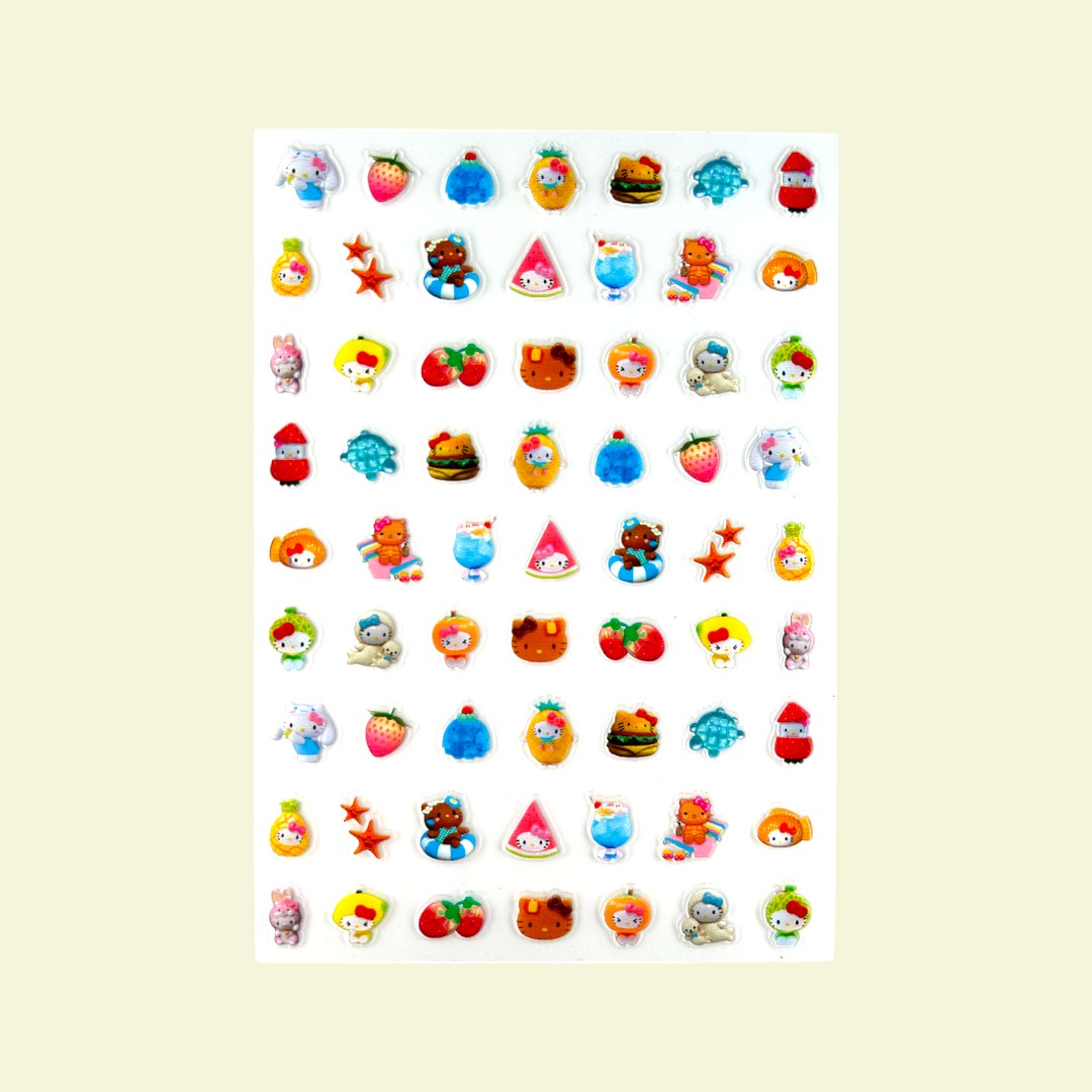 CNBS Nail Stickers - Hello Kitty Summer Y2K Style
