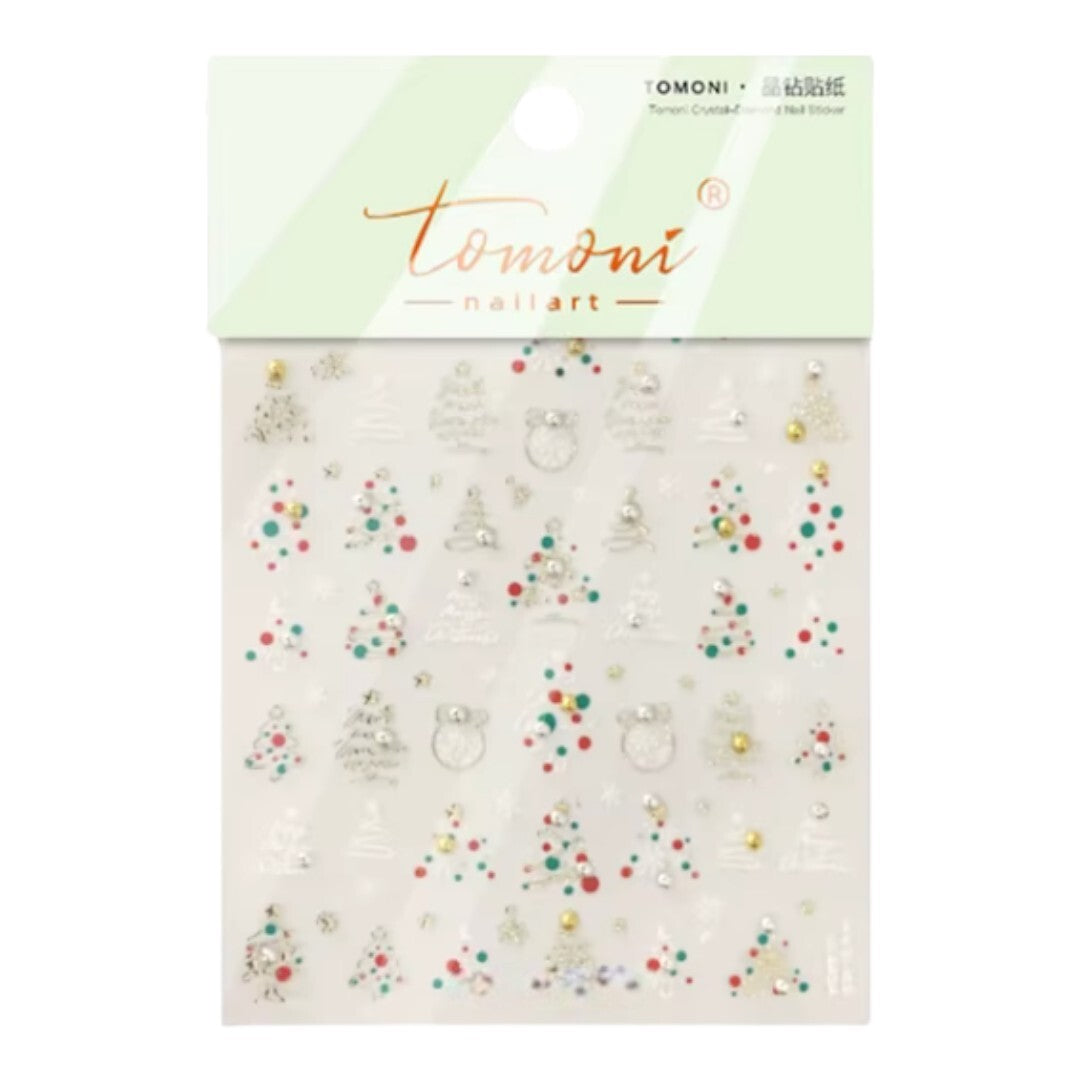 CNBS Nail Stickers Christmas Tree & Snowflake, nail decals​, decals for nails, amazon nail decals