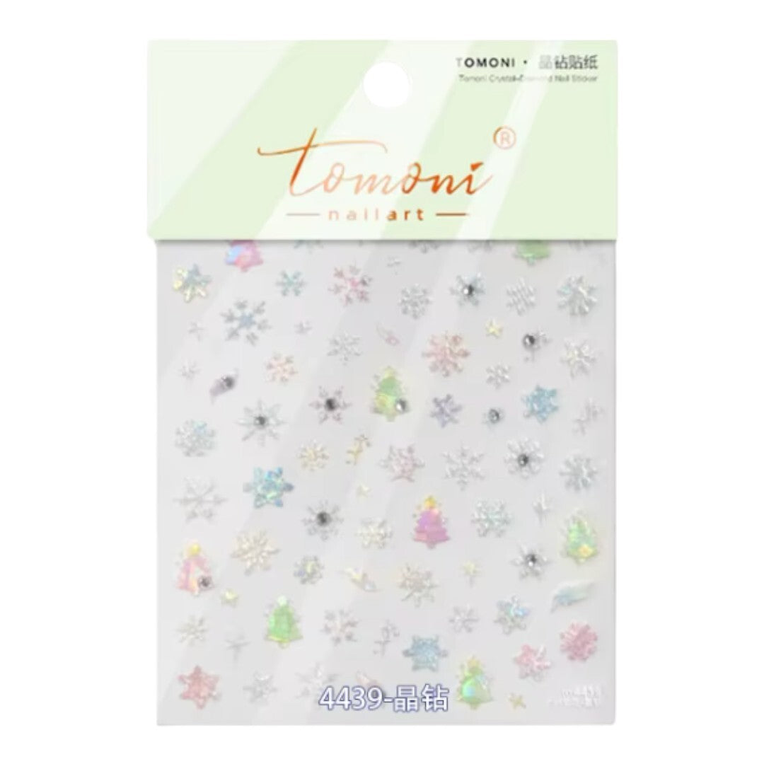 CNBS Nail Stickers Christmas Tree & Snowflake, nail decals​, decals for nails, amazon nail decals