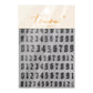 CNBS Nail Stickers Gothic Number, nail decals​, decals for nails, amazon nail decals