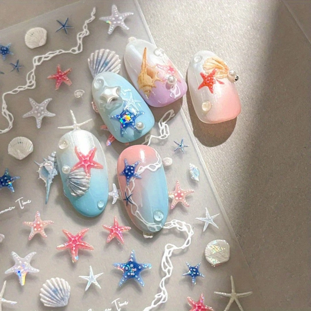 CNBS Nail Stickers - Shells & Starfish