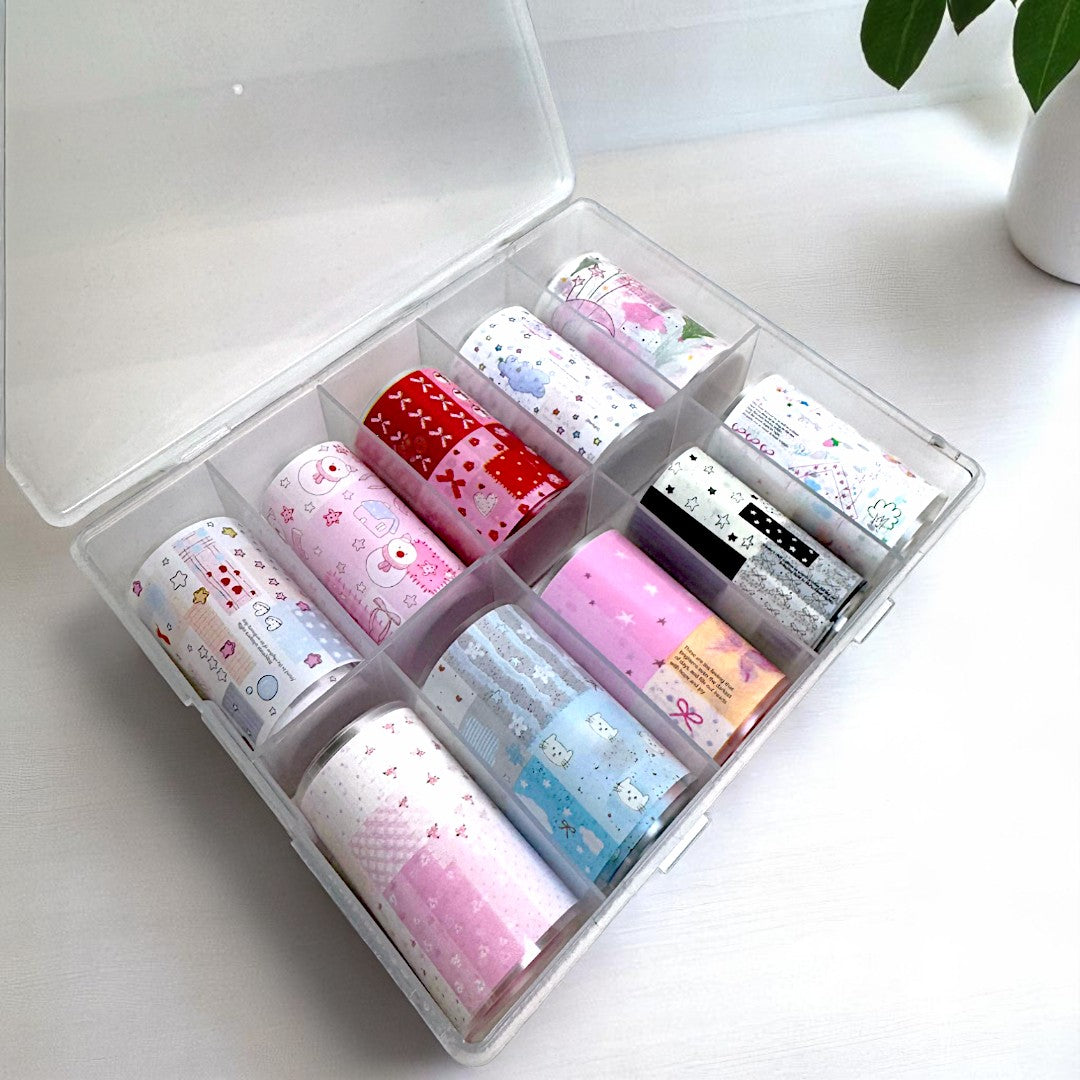 CNBS Transfer Foil Pink Nail Art Designs, foil nails, foil nail art​