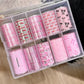 CNBS Transfer Foil Pink Nail Art Designs, foil nails, foil nail art​