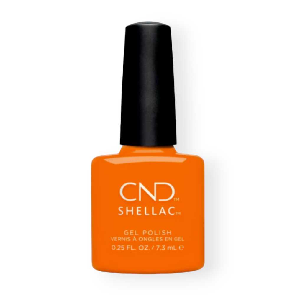 CND Shellac Popsicle Picnic, french tip shellac nails