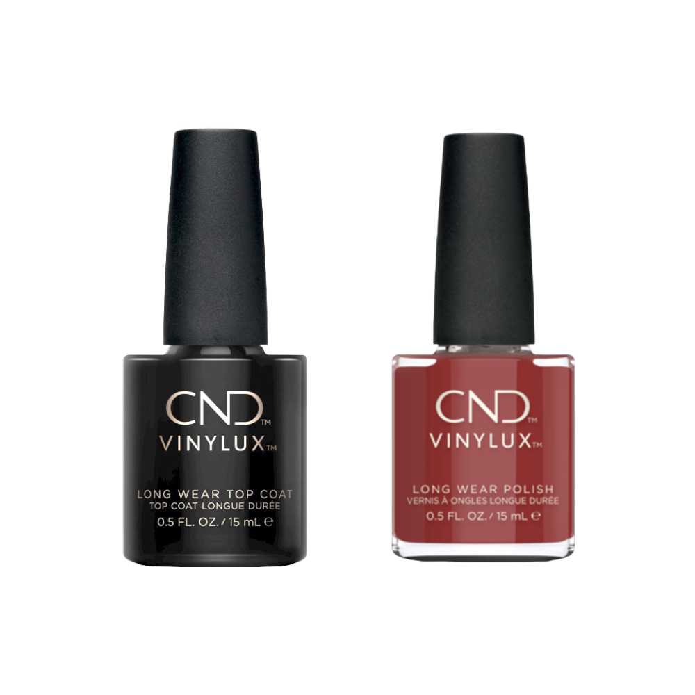 CND Vinylux Top & Colour Duo - #383 Books & Beaujolais - Classique Nails Beauty Supply