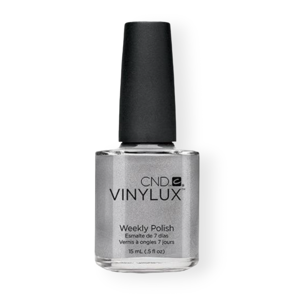 chrome nail polish, fall chrome nails, CND Vinylux, Breathable Nail Polish, cnd 148 Silver Chrome for Fall Chrome Nails