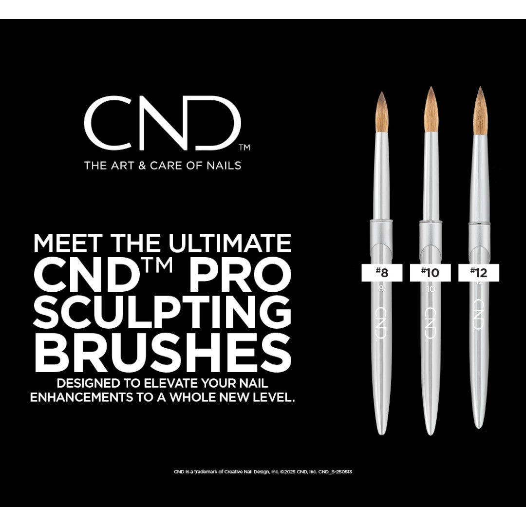 CND Acrylic Brush - Pro Sculpting Liquid & Powder Round Brush
