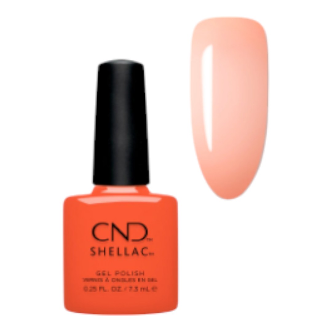 cnd shellac, cnd shellac nail varnish, cnd shellac nails, cnd shellac canada, cnd shellac colors​, nail polish cnd shellac, cnd shellac nail polish​, cnd shellac nail colours​, cnd shellac colours​, shellac nail manicure, CND Shellac Gel Nail Polish 0.25oz Ig-Night-Ed, A sheer red-orange that lights up the night.