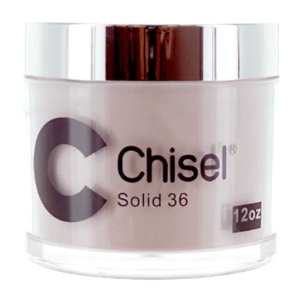 Chisel Nail Art - Dipping Powder 12oz Solid Nail Powder 36