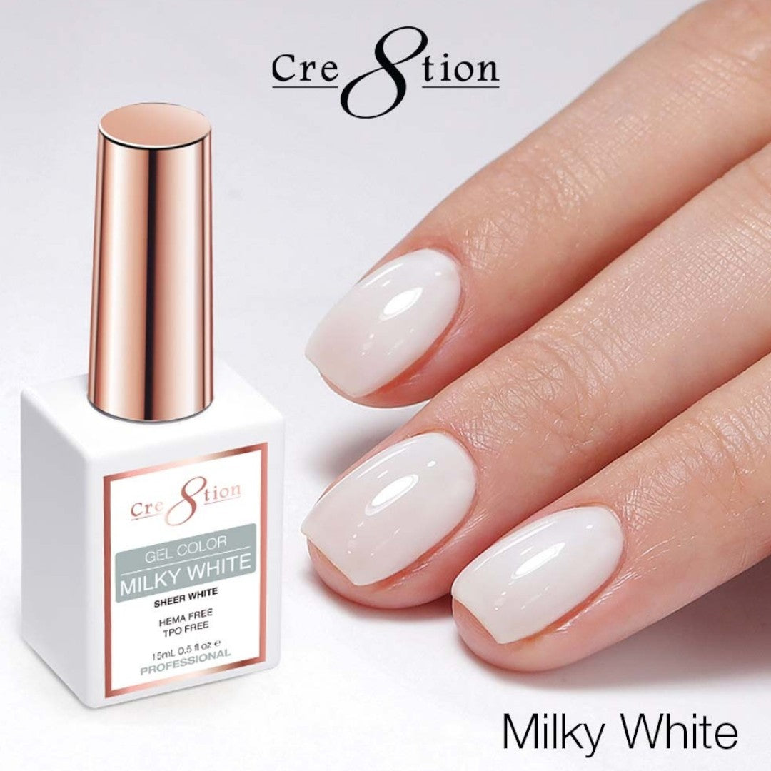 Cre8tion Gel Colour - Milky White 0.5Oz