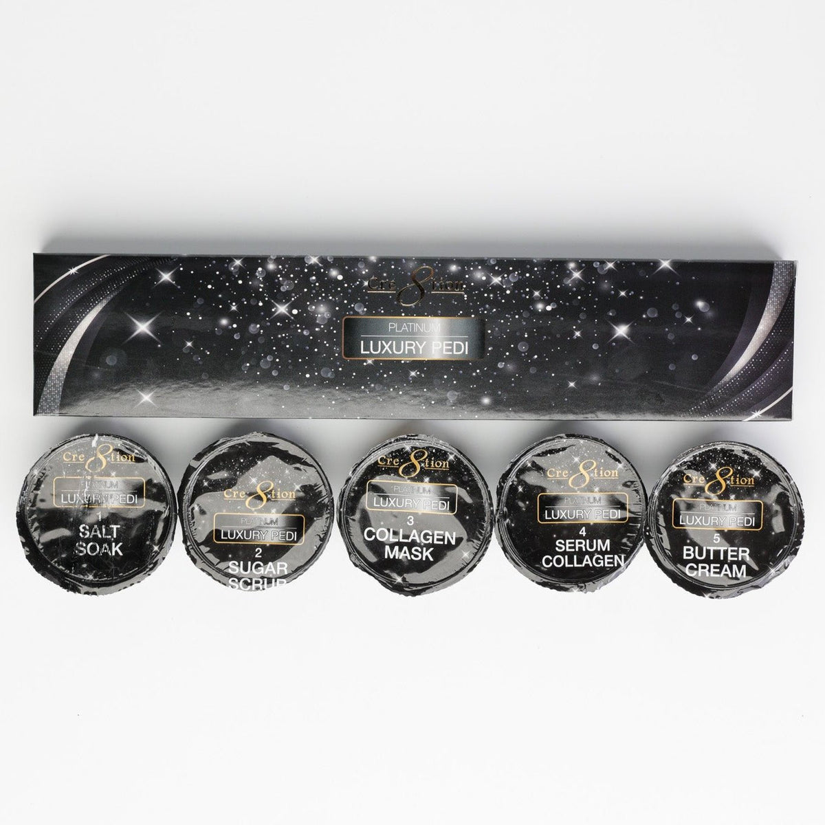 Cre8tion Luxury Platinum 5In1 Pedicure Spa Kit #19563