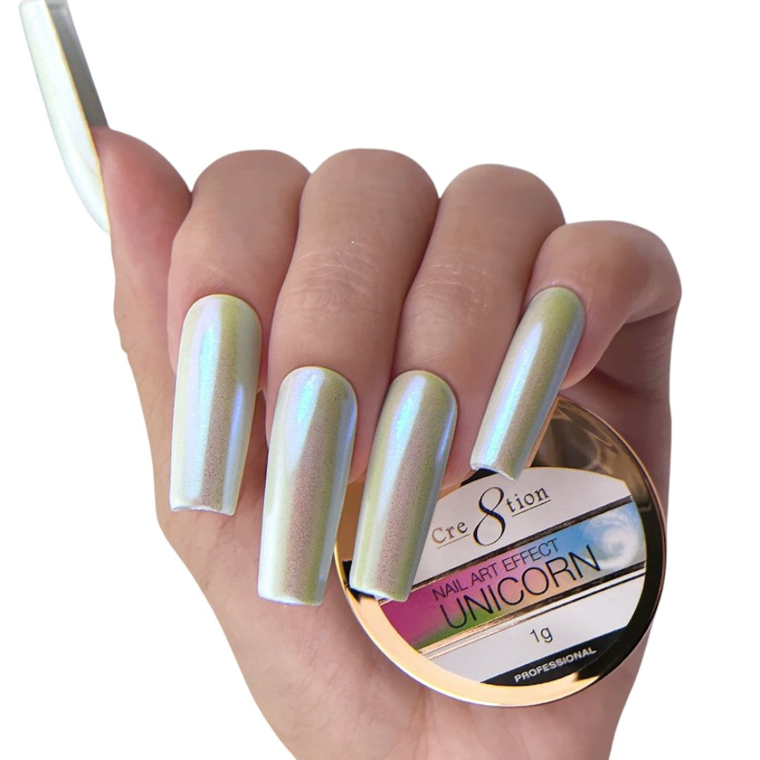 Cre8tion Unicorn Chrome Nail Powder for Mirror Nail Art 1g - 02