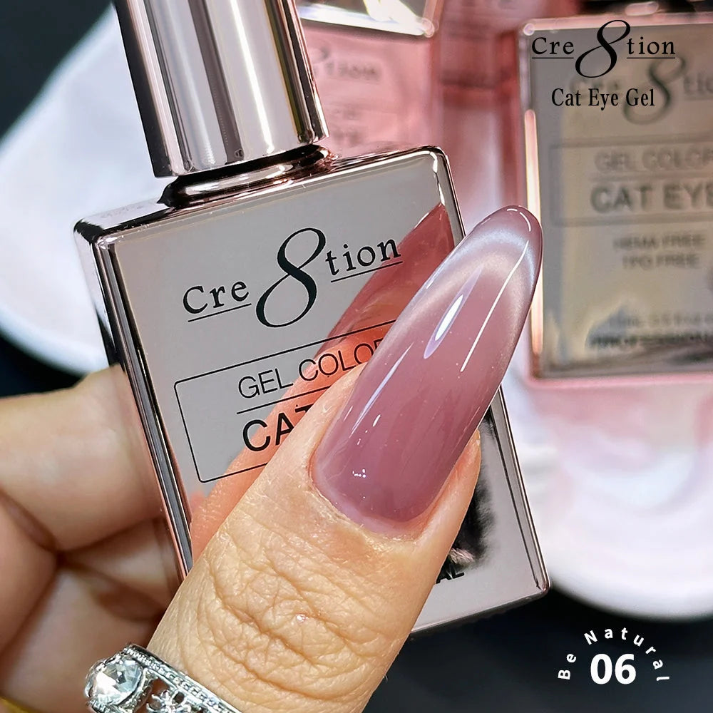 Cre8tion (HEMA/TPO-Free) Cat Eye Gel Polish - Be Natural #06