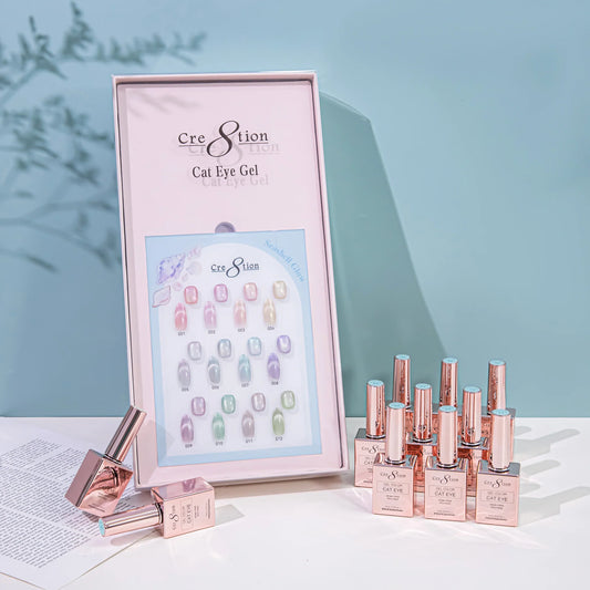 Cre8tion (HEMA/TPO-Free) Cat Eye Gel Polish - Candy Shop Collection (12pcs)