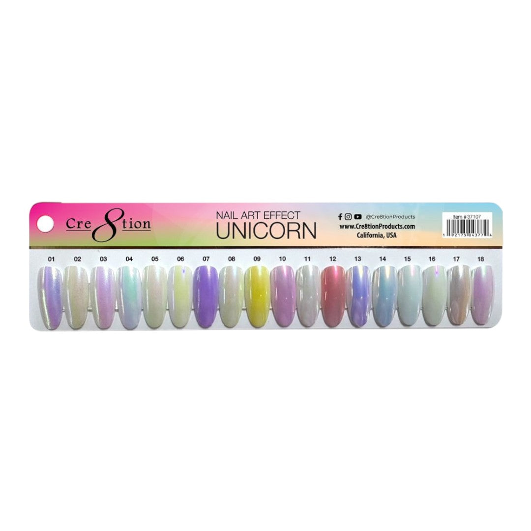 Cre8tion Unicorn Chrome Nail Powder for Mirror Nail Art 1g - 12