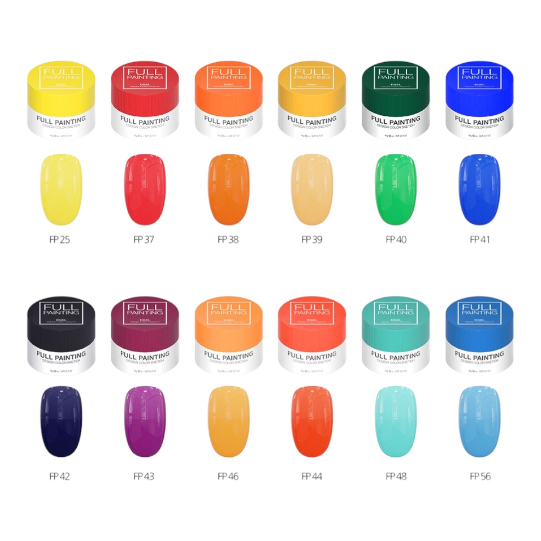 DGEL Full Painting Gel Set E 12pcs