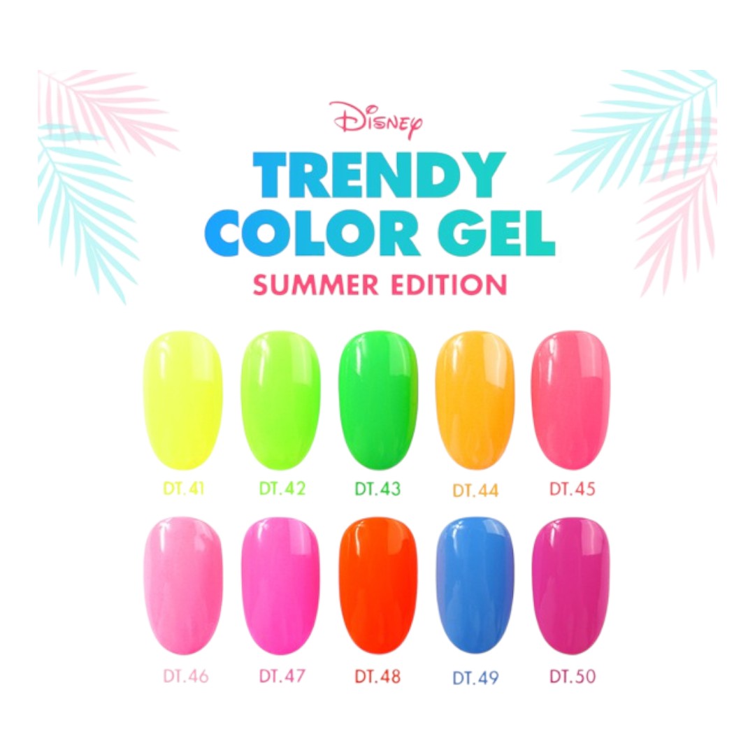 DGEL x DISNEY Gel Polish DT48 Neon Orange Red
