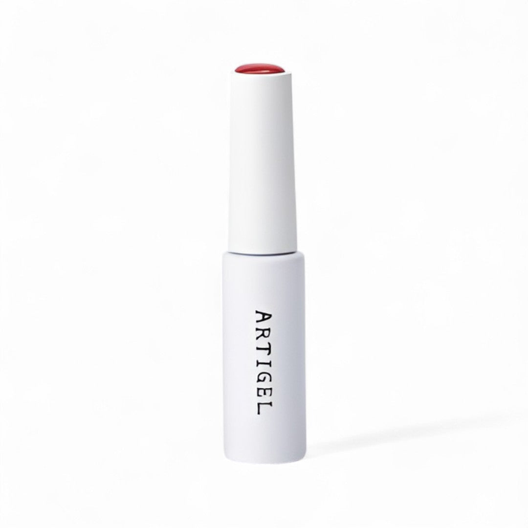 DGEL x ARTIGEL Blusher Blooming Gel Cherry Red, blooming gel nail, blush nails