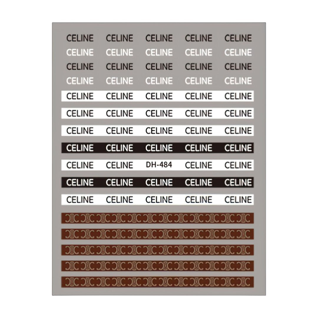 CNBS Nail Stickers, Decals for Nails Luxury Brands Ver 2