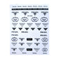 CNBS Nail Stickers Designer Brands, gel nail decals, nail decals for gel nails‚Äã