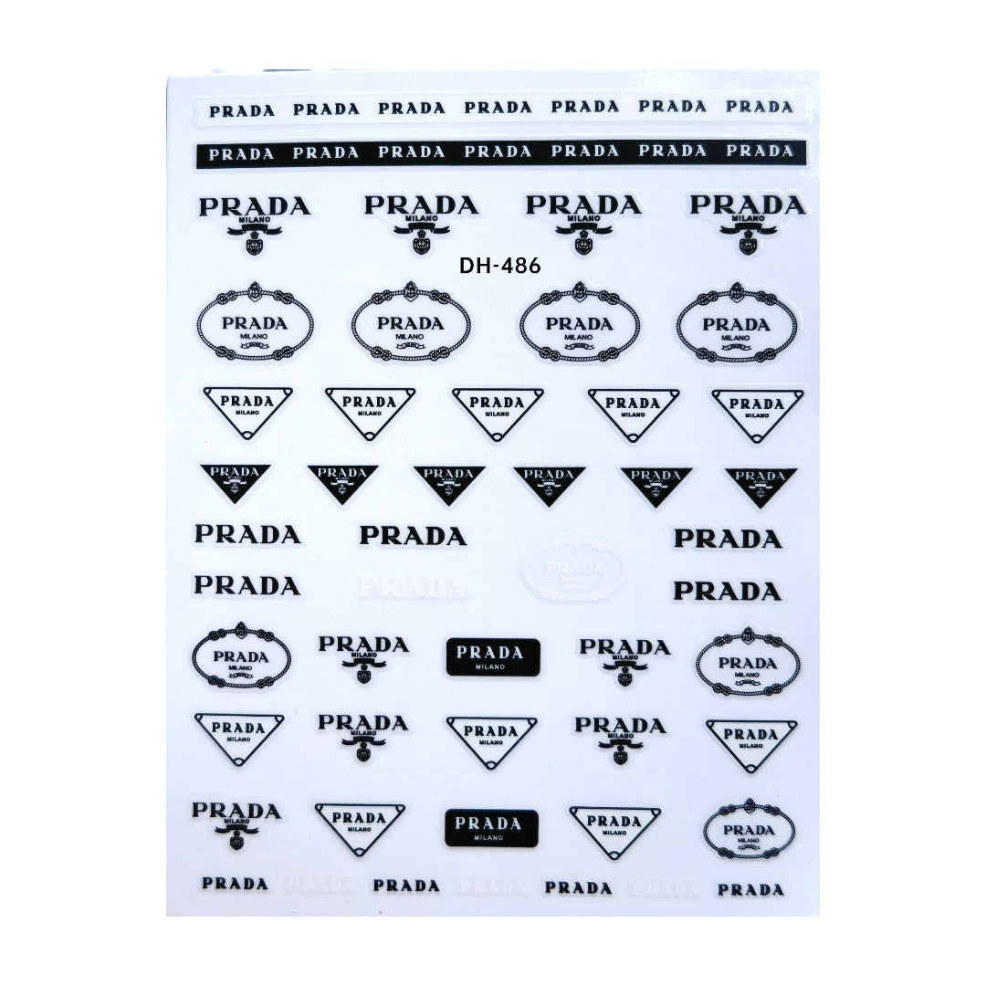 CNBS Nail Stickers Designer Brands, gel nail decals, nail decals for gel nails‚Äã