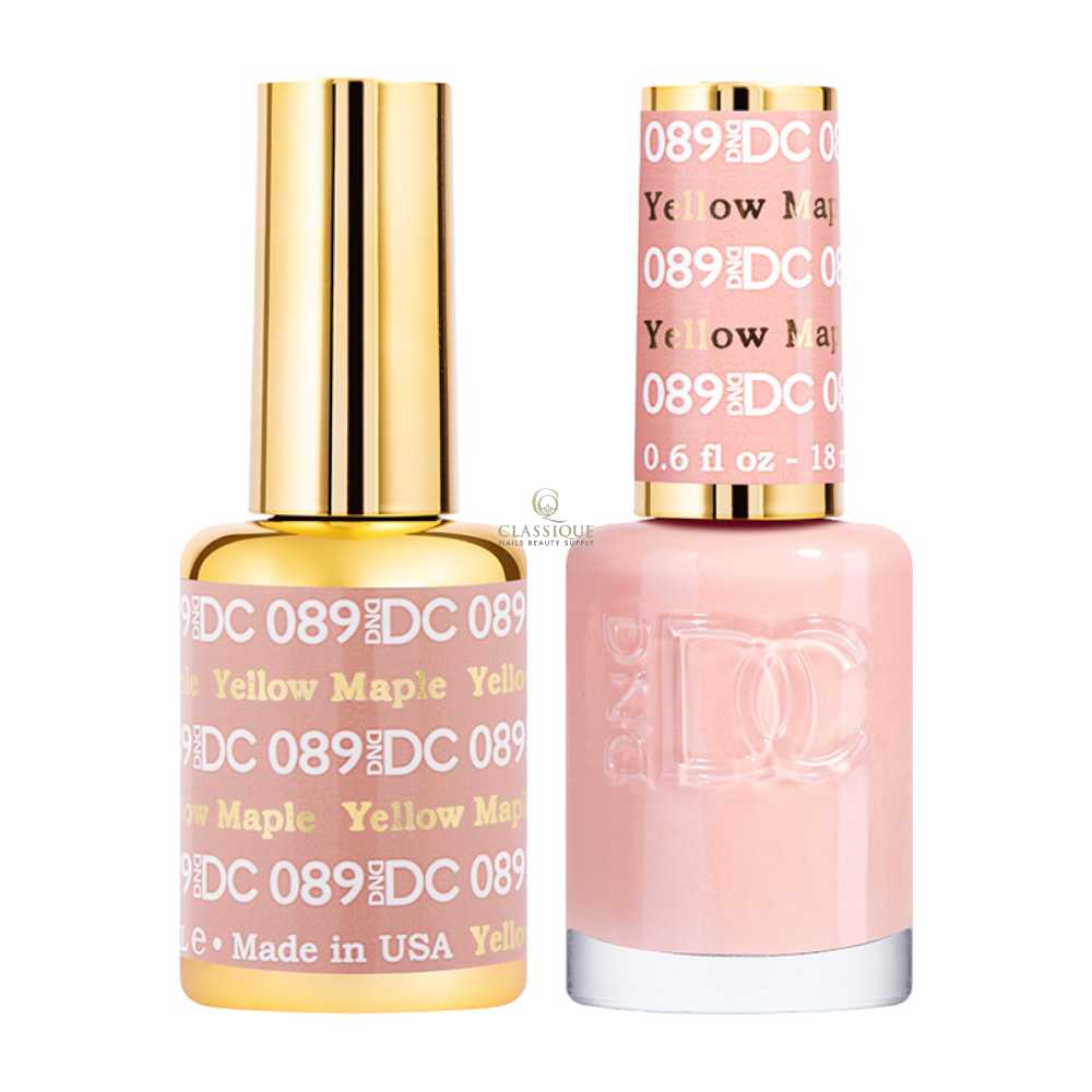 DND Gel Polish & Lacquer, 089  Yellow Maple