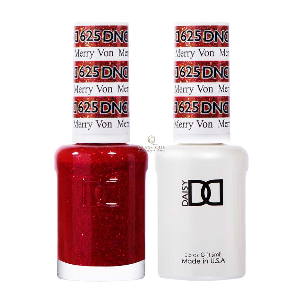 dnd duo 625 is red glitter gel nail polish classique nails beauty supply