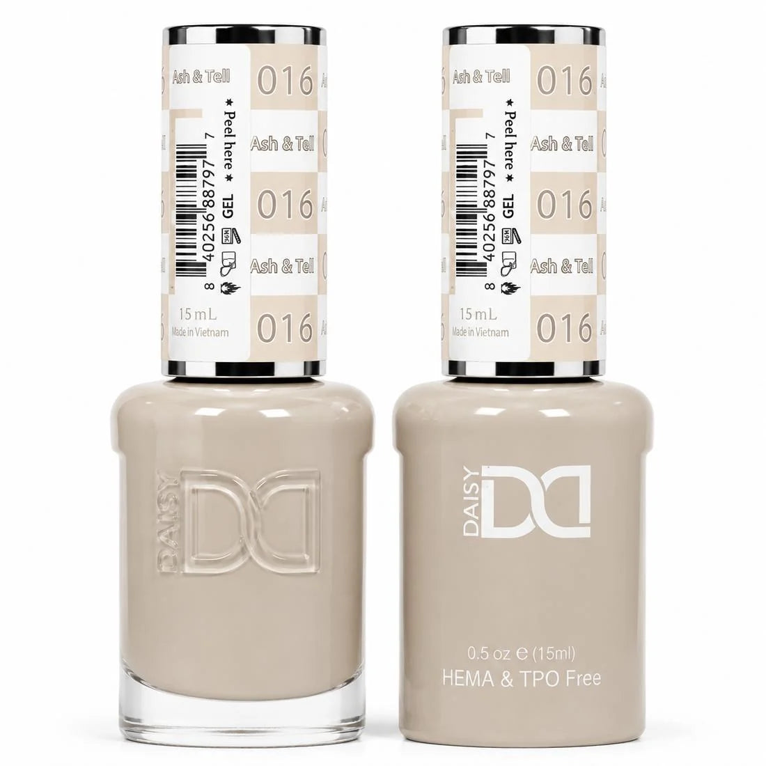 DND (HEMA/TPO-Free) Gel & Lacquer Duo - Ash & Tell #016