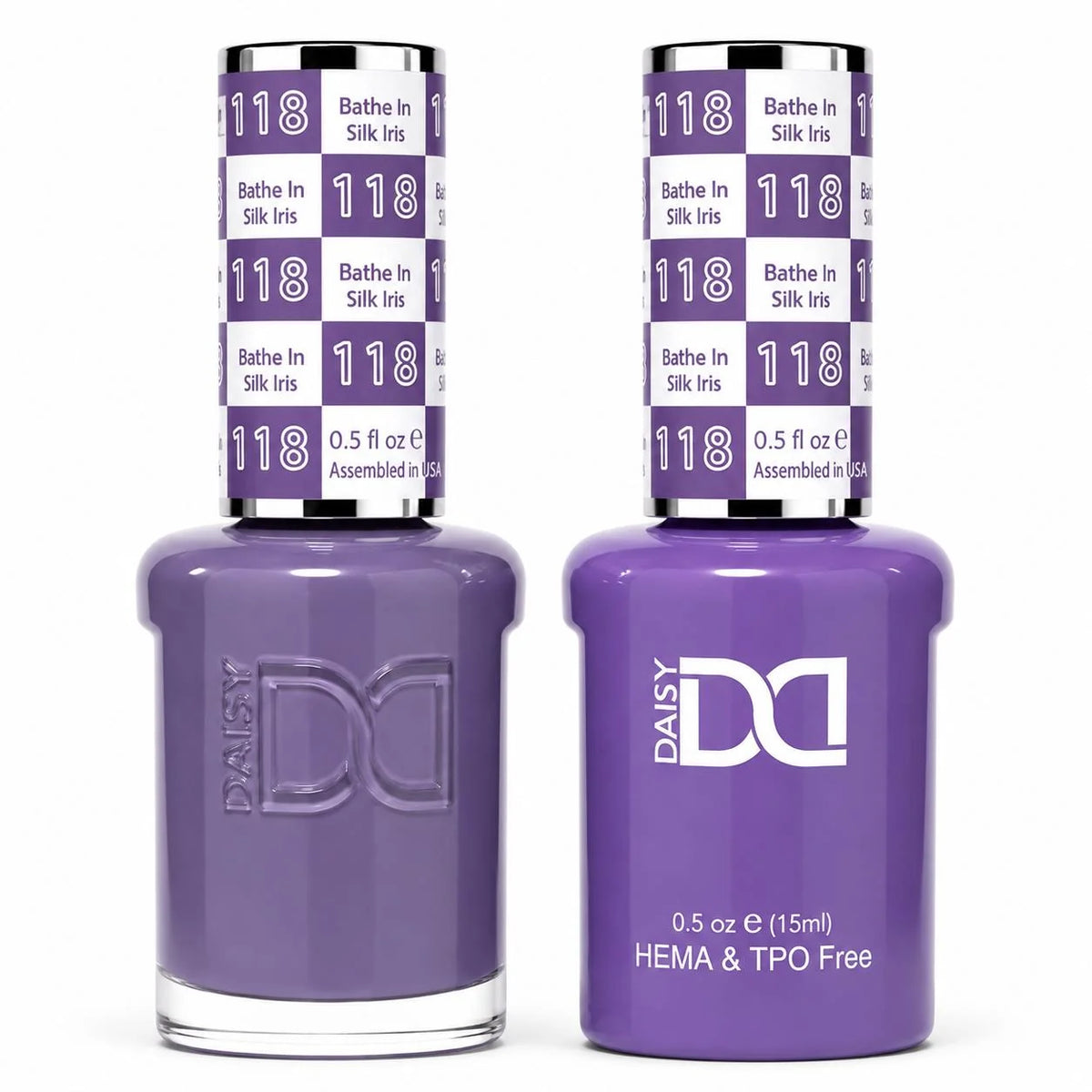DND (HEMA/TPO-Free) Gel & Lacquer Duo - Bathe in Silk Iris #118
