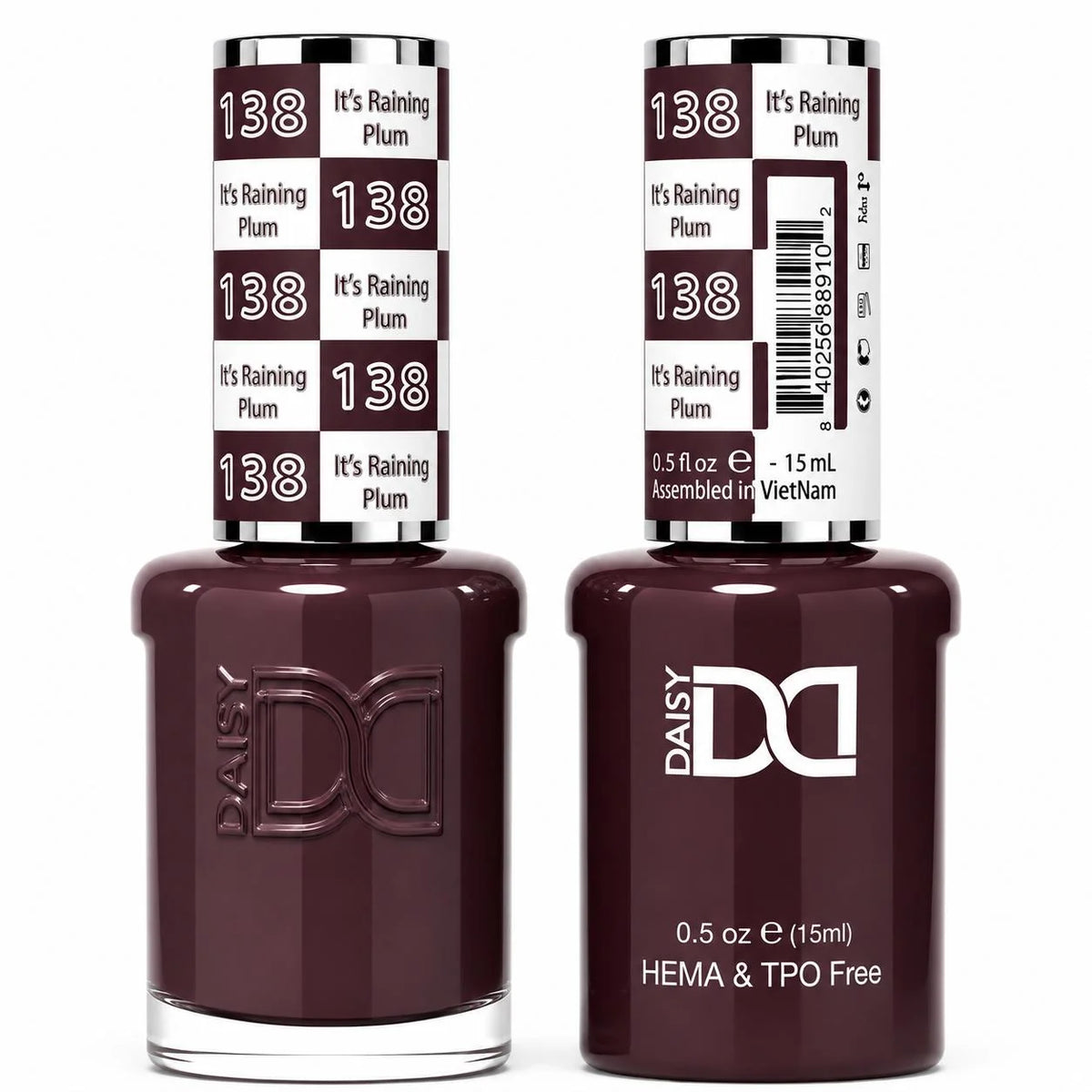 DND (HEMA/TPO-Free) Gel & Lacquer Duo - It's Raining Plum #138